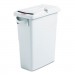 Rubbermaid Commercial 9W25LGY Slim Jim Confidential Document Receptacle w/Lid, Rectangle, 15.875gal, Lt Gray RCP9W25LGY