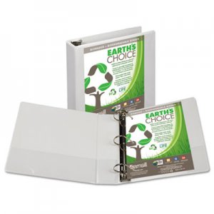 Samsill 16967 Earth's Choice Biobased + Biodegradable D-Ring View Binder, 2" Cap, White SAM16967