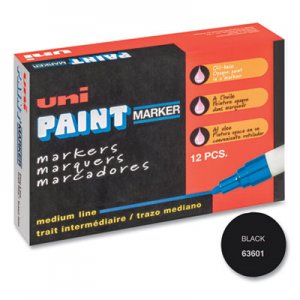 uni-Paint UBC63601 uni-Paint Marker, Medium Point, Black