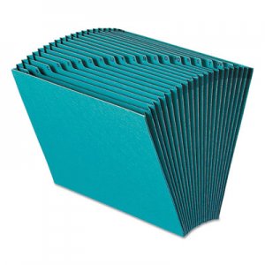 Smead 70717 Heavy-Duty A-Z Open Top Expanding Files, 21 Pockets, Letter, Teal SMD70717
