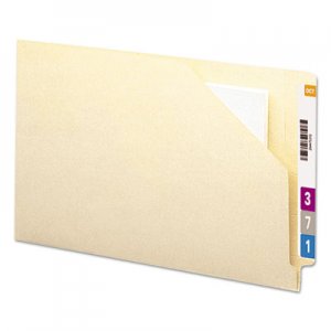 Smead SMD76700 End Tab Jackets with Reinforced Tabs, Straight Tab, Legal Size, 11-pt Manila, 100/Box