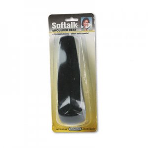 Softalk 101M Standard Telephone Shoulder Rest, 7 Long x 2w x 2-1/2h, Black SOF101M