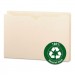 Smead SMD75607 100% Recycled Top Tab File Jackets, Legal, 2" Exp, Manila, 50/Box