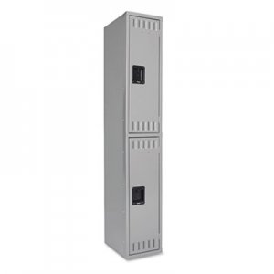 Tennsco TNNDTS121836AMG Double Tier Locker, Single Stack, 12w x 18d x 72h, Medium Gray