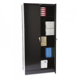 Tennsco TNN1870BK 78" High Deluxe Cabinet, 36w x 18d x 78h, Black