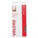 Velcro 91302 Sticky-Back Hook and Loop Fasteners, 5/8 Inch Diameter, Clear, 75/Pack VEK91302