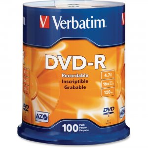 Verbatim 95102 DVD-R 4.7GB 16x 100pk Spindle VER95102