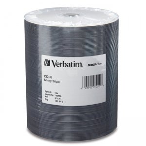 Verbatim 97020 CD-R 80MIN 700MB 52x DataLifePlus Shiny Silver 100pk Wrap