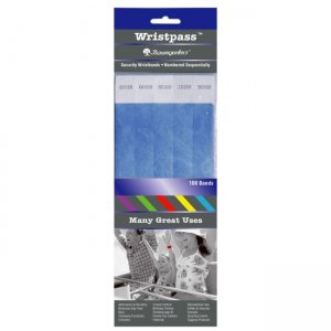 Baumgartens 85030 Wristpass Dupont Tyvek Security Wrist Band BAU85030