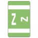 Smead 67196 Light Green AlphaZ ACCS Color-Coded Alphabetic Label - Z SMD67196