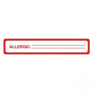 Tabbies 40561 Allergy Label TAB40561