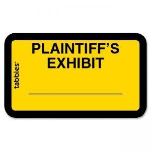 Tabbies 58094 Plaintiff's Exhibit Legal File Labels TAB58094