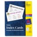 Avery Dennison 5388 Laser/Inkjet Index Card AVE5388
