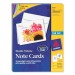 Avery Dennison 8315 Inkjet Matte Coated Note Card AVE8315