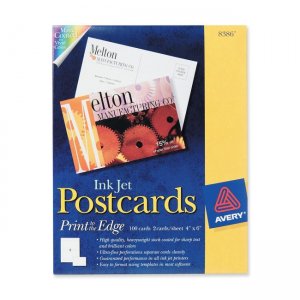 Avery Dennison 8386 Print-to-the-Edge Postcard AVE8386