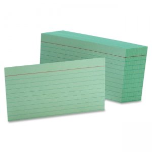 Oxford 7321GRE Colored Ruled Index Card OXF7321GRE