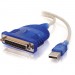 C2G 16899 USB to DB25 IEEE-1284 Parallel Printer Adapter Cable