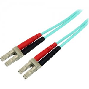 StarTech.com A50FBLCLC5 5m 10Gb Aqua Multimode 50/125 Duplex LSZH Fiber Patch Cable LC - LC