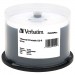 Verbatim 94949 CD-R 80MIN 700MB 52x DataLifePlus White Thermal Printable 50pk Spindle VER94949