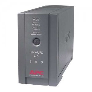 APC BK500BLK Back-UPS CS 500VA Tower UPS