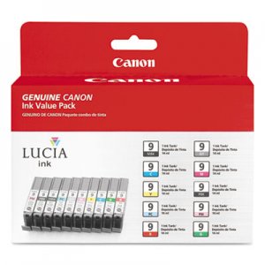 Canon CNM1033B005 1033B005 (PGI-9) Lucia Ink, Assorted, 10/PK