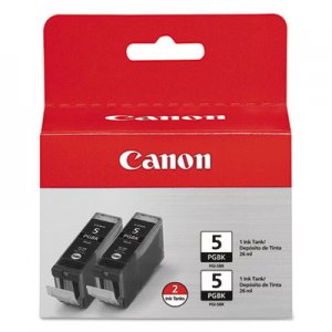 Canon CNM0628B009 0628B009 (PGI-5BK) ChromaLife100+ Ink, Black, 2/PK