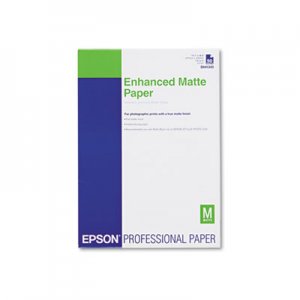 Epson S041343 Ultra Premium Matte Presentation Paper, 11-3/4 x 16-1/2, White, 50/Pack EPSS041343