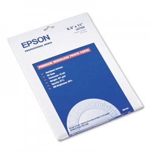 Epson EPSS041331 Premium Photo Paper, 68 lbs., Semi-Gloss, 8-1/2 x 11, 20 Sheets/Pack