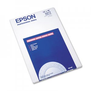 Epson S041407 Ultra Premium Photo Paper, 64 lbs., Luster, 13 x 19, 50 Sheets/Pack EPSS041407
