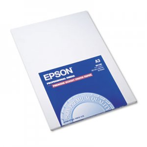 Epson S041288 Premium Photo Paper, 68 lbs., High-Gloss, 11-3/4 x 16-1/2, 20 Sheets/Pack EPSS041288