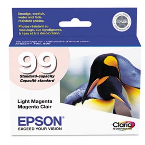 Epson T099620 T099620 (99) Claria Ink, Light Magenta EPST099620