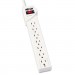 Tripp Lite TRPSTRIKER Protect It! Surge Protector, 7 Outlets, 6 ft Cord, 1080 Joules, Light Gray
