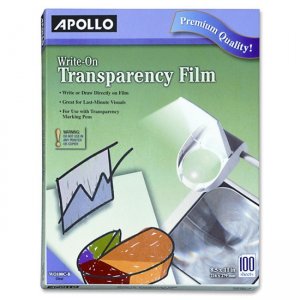 Apollo VWO100C-BE Write-On Transparency Film APOWO100CB