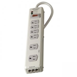 Belkin F9H620-06-MTL 6 Outlet Surge Suppressor BLKF9H62006MTL