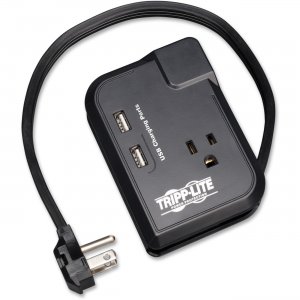 Tripp Lite TRAVELER3USB Protect It! 3-Outlets Surge Suppressor TRPTRAVELER3USB