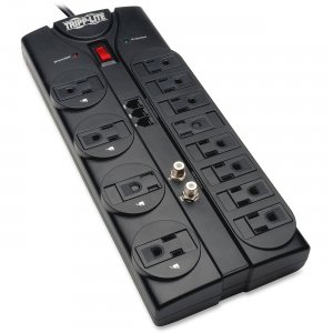 Tripp Lite TLP1208TELTV Protect It! 12-Outlets Surge Suppressor TRPTLP1208TELTV