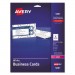 Avery 5881 Print-to-the-Edge Microperf Business Cards, Color Laser, 2 x 3 1/2, Wht, 160/Pk AVE5881