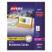 Avery 5877 Two-Side Printable Clean Edge Business Cards, Laser, 2 x 3 1/2, White, 400/Box AVE5877