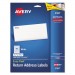 Avery 8167 Easy Peel Return Address Labels, Inkjet, 1/2 x 1 3/4, White, 2000/Pack AVE8167