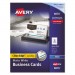 Avery 8870 Two-Side Printable Clean Edge Business Cards, Inkjet, 2 x 3 1/2, White, 1000/Box AVE8870