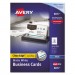 Avery 8877 Two-Side Printable Clean Edge Business Cards, Inkjet, 2 x 3 1/2, White, 400/Box AVE8877