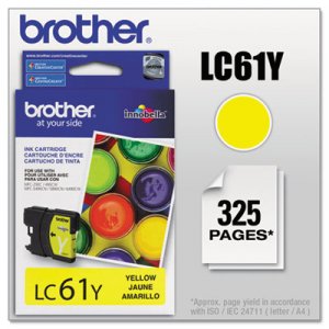 Brother LC61Y LC61Y Innobella Ink, Yellow BRTLC61Y