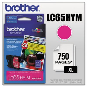 Brother LC65HYM LC65HYM Innobella High-Yield Ink, Magenta BRTLC65HYM