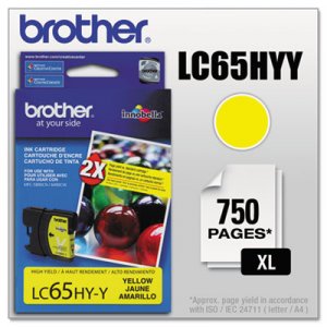 Brother LC65HYY LC65HYY Innobella High-Yield Ink, Yellow BRTLC65HYY