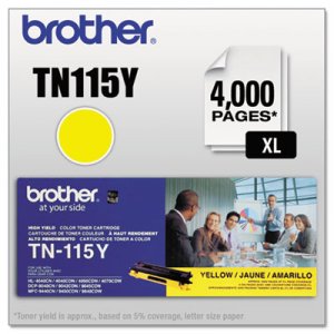 Brother TN115Y TN115Y High-Yield Toner, Yellow BRTTN115Y