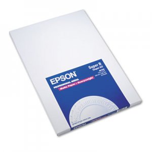 Epson S041263 Premium Matte Presentation Paper, 45 lbs., 13 x 19, 50 Sheets/Pack EPSS041263