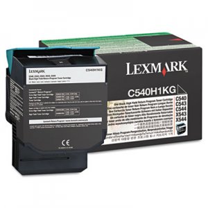 Lexmark C540H1KG C540H1KG High-Yield Toner, 2500 Page-Yield, Black LEXC540H1KG