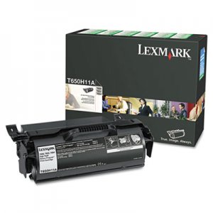 Lexmark T650H11A T650H11A High-Yield Toner, 25000 Page-Yield, Black LEXT650H11A