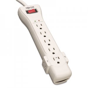 Tripp Lite SUPER7 SUPER7 Surge Suppressor, 7 Outlets, 7 ft Cord, 2160 Joules, Light Gray TRPSUPER7