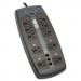 Tripp Lite TLP1008TEL TLP1008TEL Surge Suppressor, 10 Outlets, 8 ft Cord, 2395 Joules, Black TRPTLP1008TEL